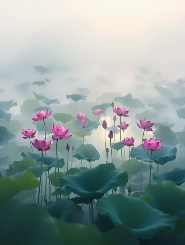 晨雾荷塘 - 南瓜影院 晨雾荷塘